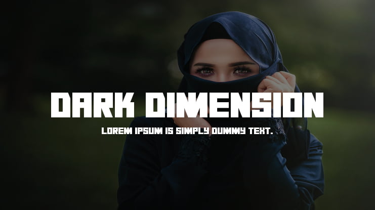 Dark Dimension Font Family