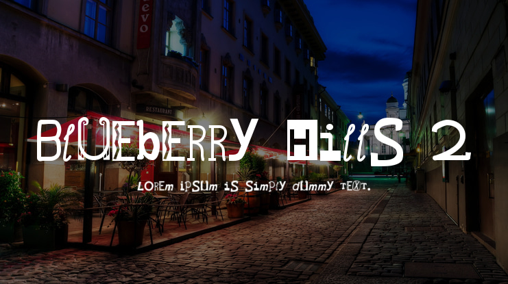 Blueberry Hills 2 Font