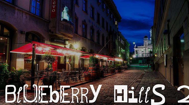 Blueberry Hills 2 Font