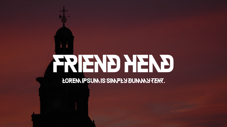 Friend Head Font
