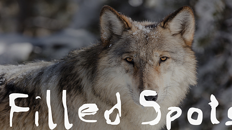 Filled Spots Font
