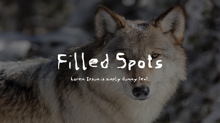Filled Spots Font