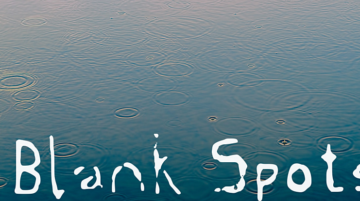 Blank Spots Font
