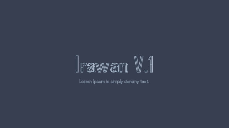 Irawan V.1 Font