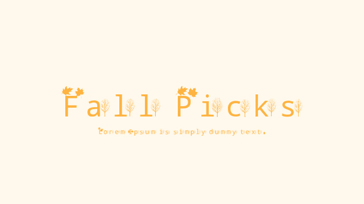 Fall Picks Font