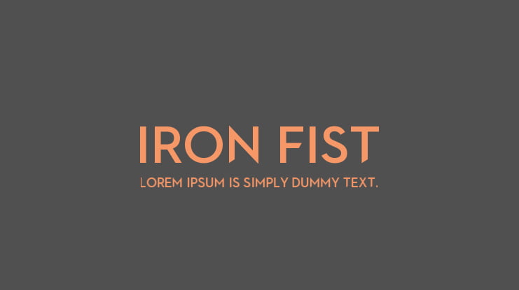 Iron Fist Font