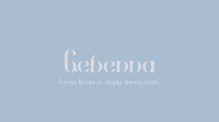Gehenna Font