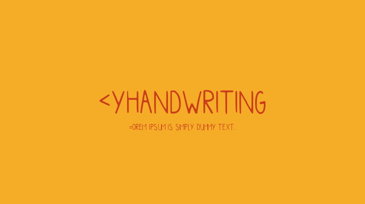 Myhandwriting Font