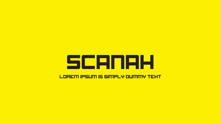 Scanah Font