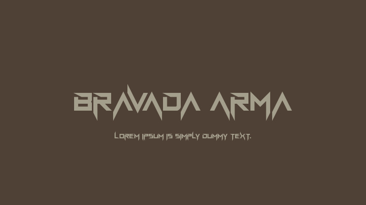 BravAda Arma Font