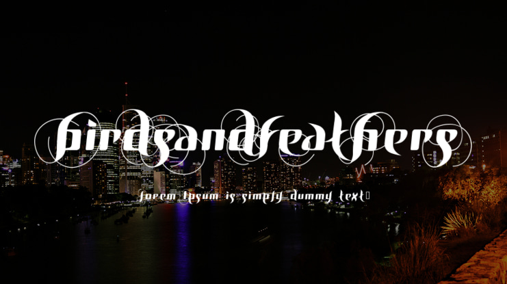 BirDSAnDFEatHerS Font