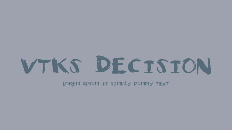 Vtks Decision Font