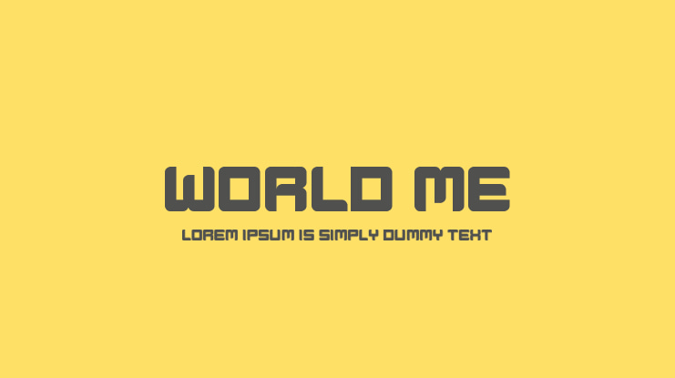 World Me Font