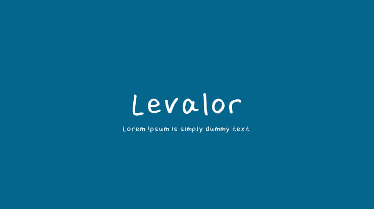 Levalor Font