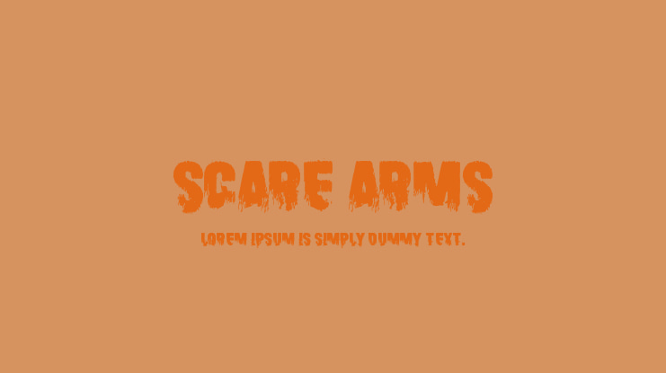 Scare Arms Font