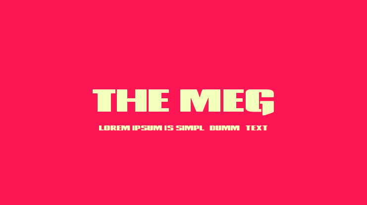 The Meg Font