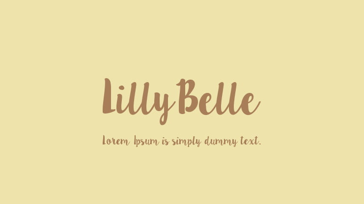 LillyBelle Font