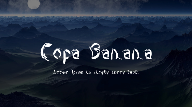 Copa Banana Font