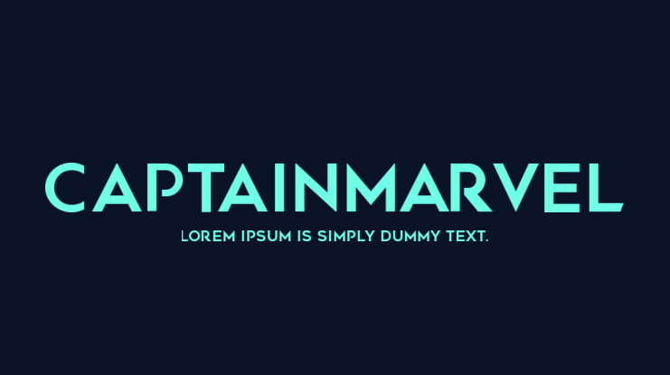 CaptainMarvel Font