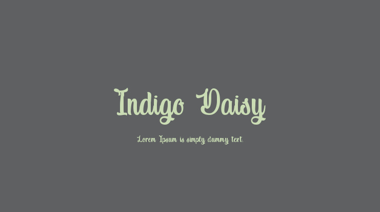 Indigo Daisy Font