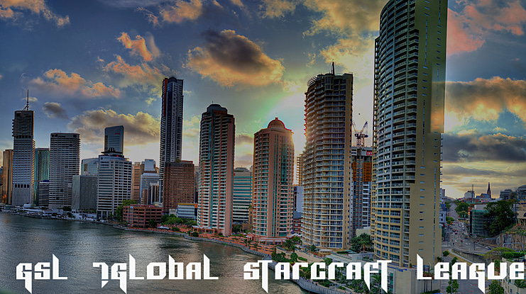 GSL (Global StarCraft League) Font