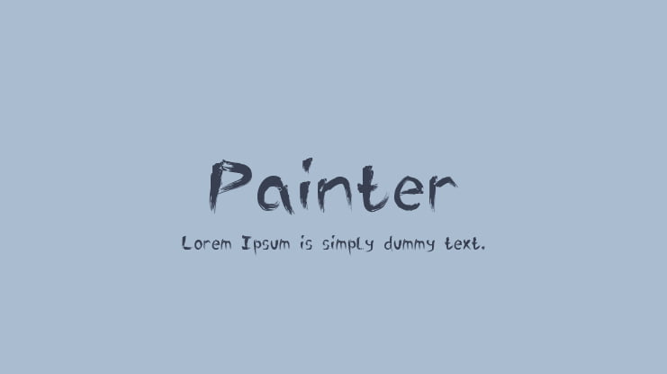 Painter Font
