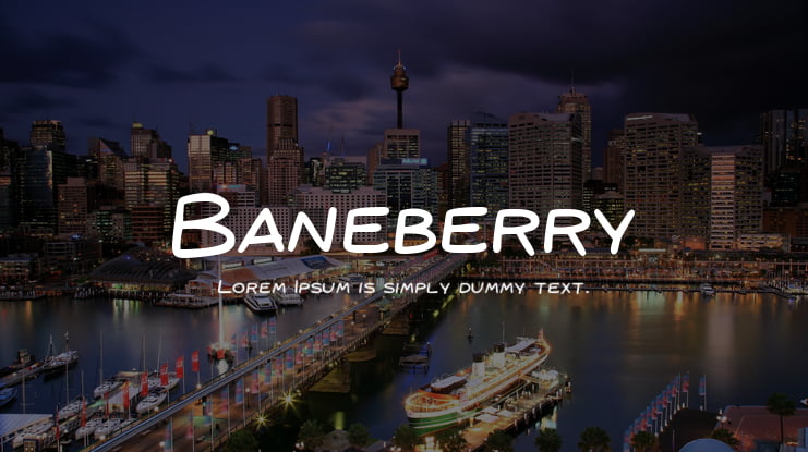 Baneberry Font