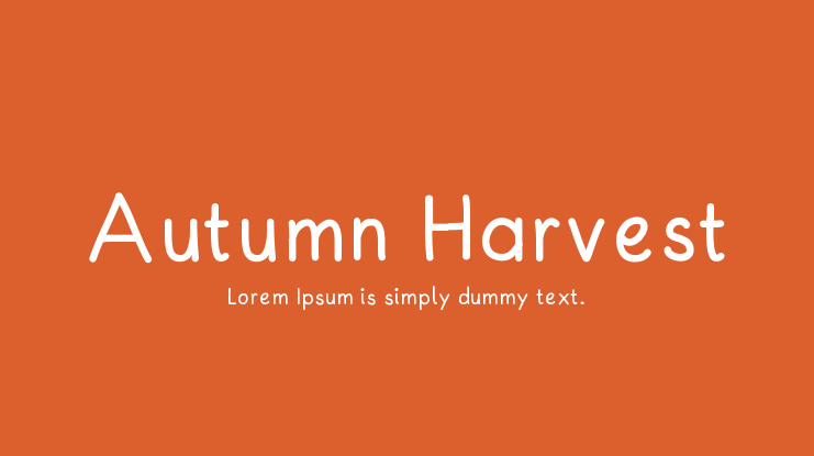 Autumn Harvest Font