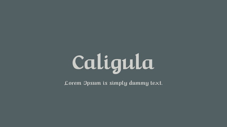 Caligula Font