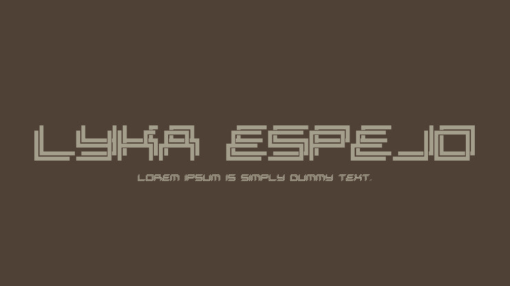 Lyka Espejo Font Family