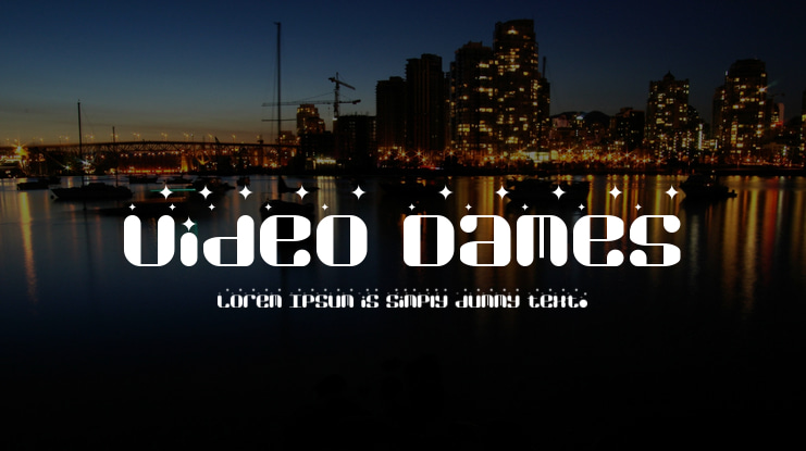 Video Dames Font