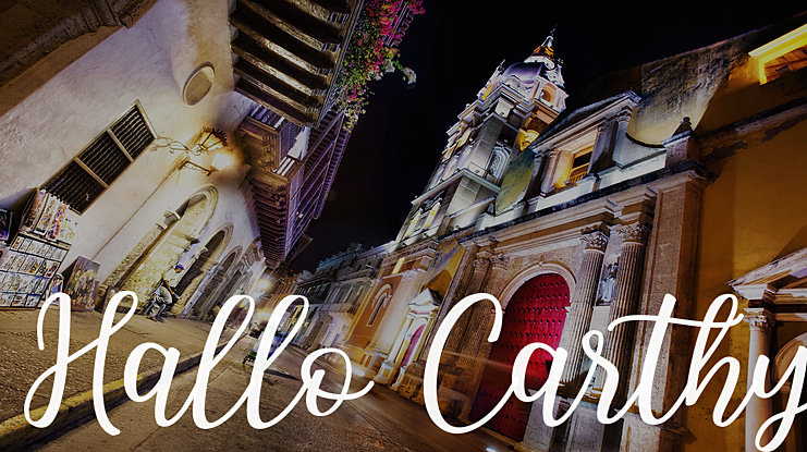 Hallo Carthy Font