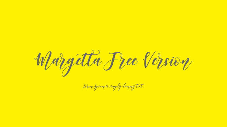 Margetta Free Version Font