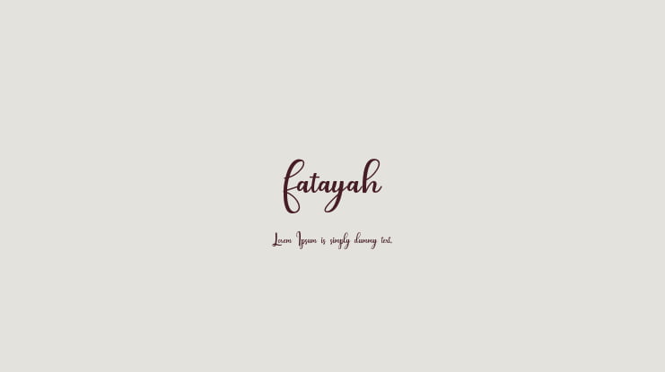 fatayah Font