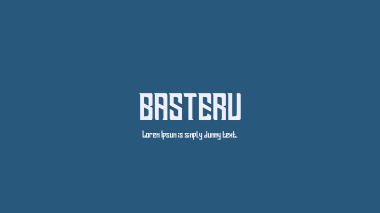BASTERU Font