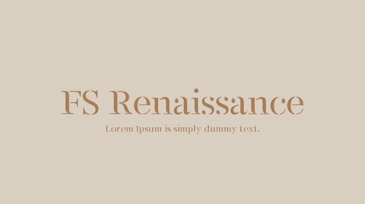 FS Renaissance Font