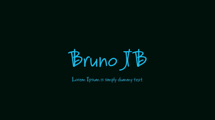 Bruno JB Font Family
