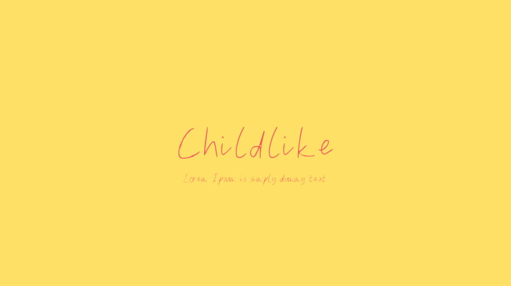 Childlike Font