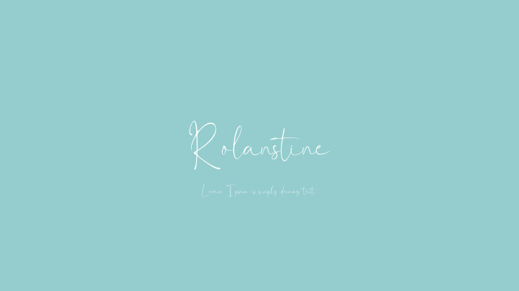 Rolanstine Font