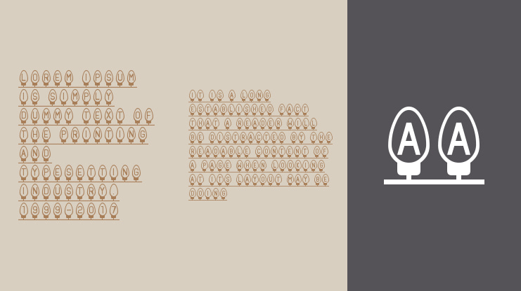 Xmas Fairy Lights Font Family