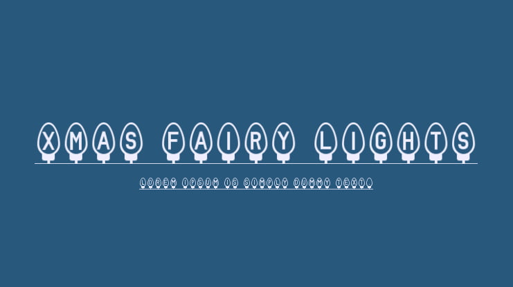 Xmas Fairy Lights Font Family