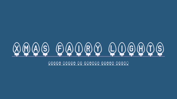 Xmas Fairy Lights Font Family