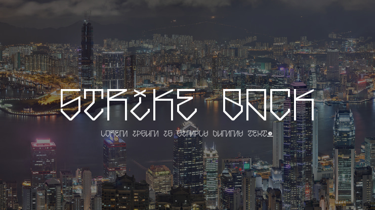 Strike Back Font