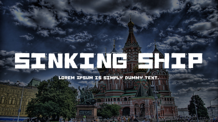 Sinking Ship Font