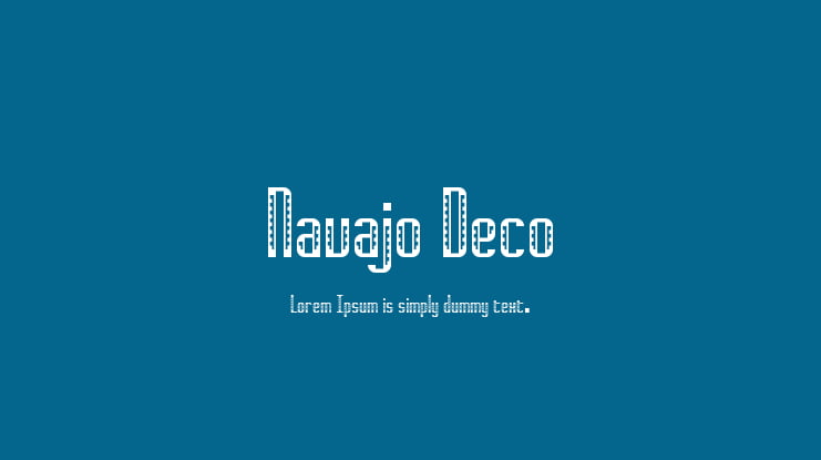 Navajo Deco Font