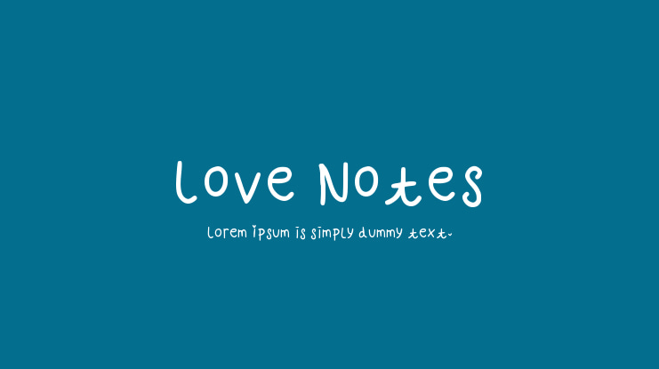 Love Notes Font