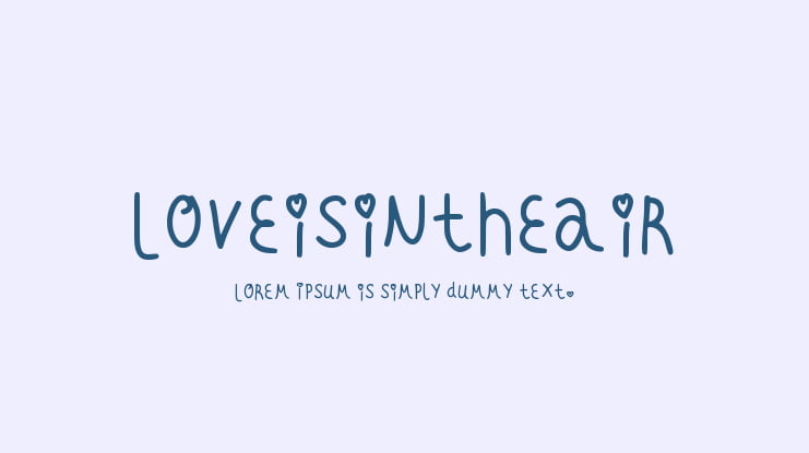Loveisintheair Font