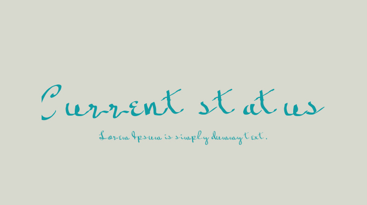 Current status Font