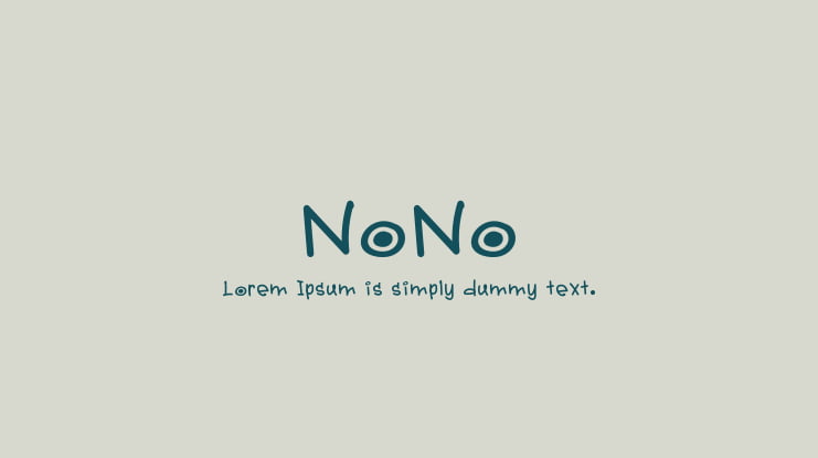 NoNo Font