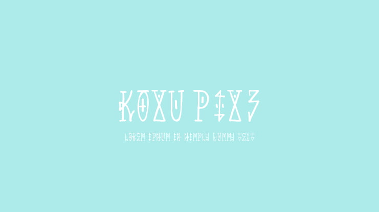 Koxu_Pix_3 Font